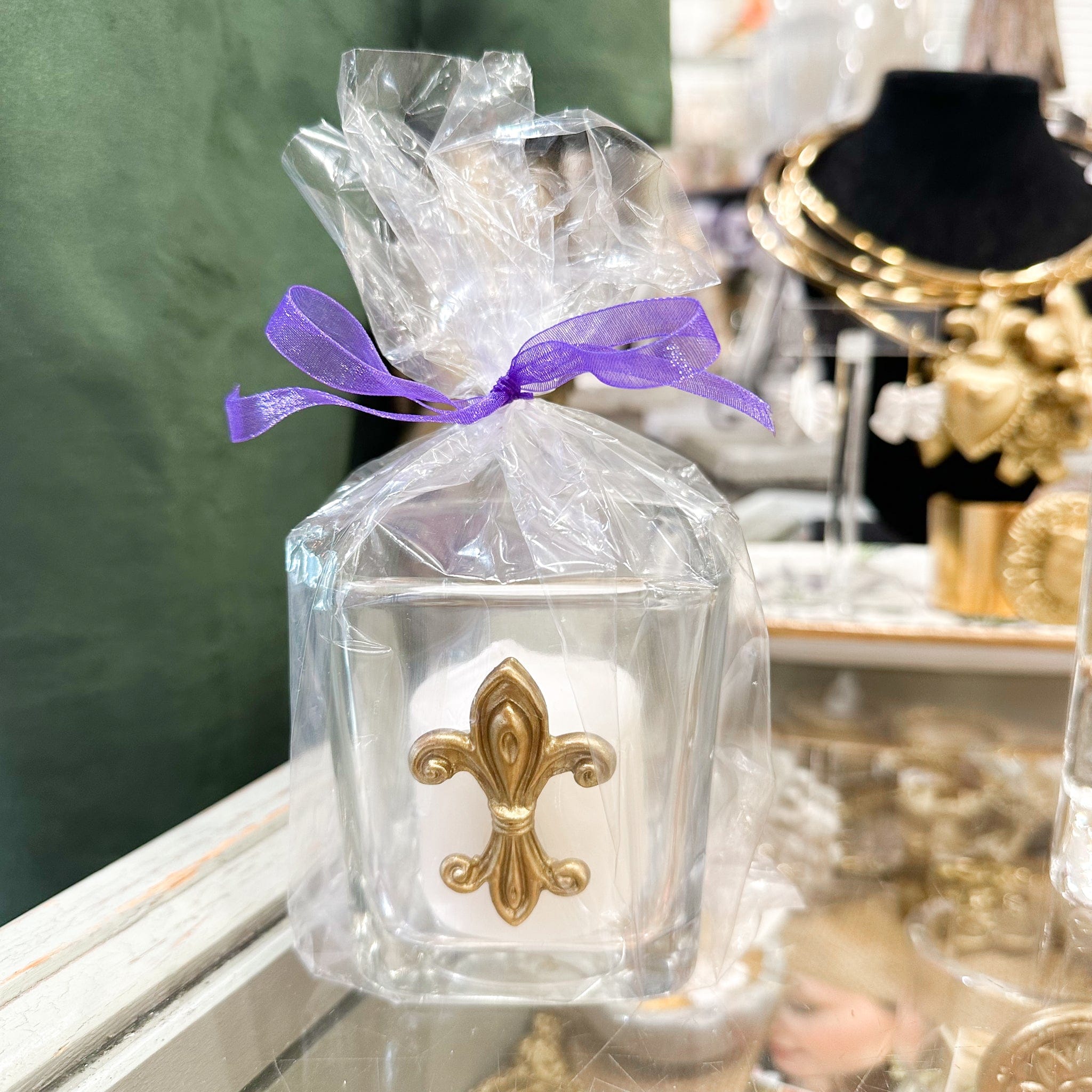 Fleur de Lis Votive Small