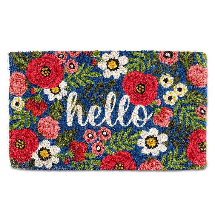 Floral Hello Doormat