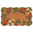 Floral Scalloped Border Doormat