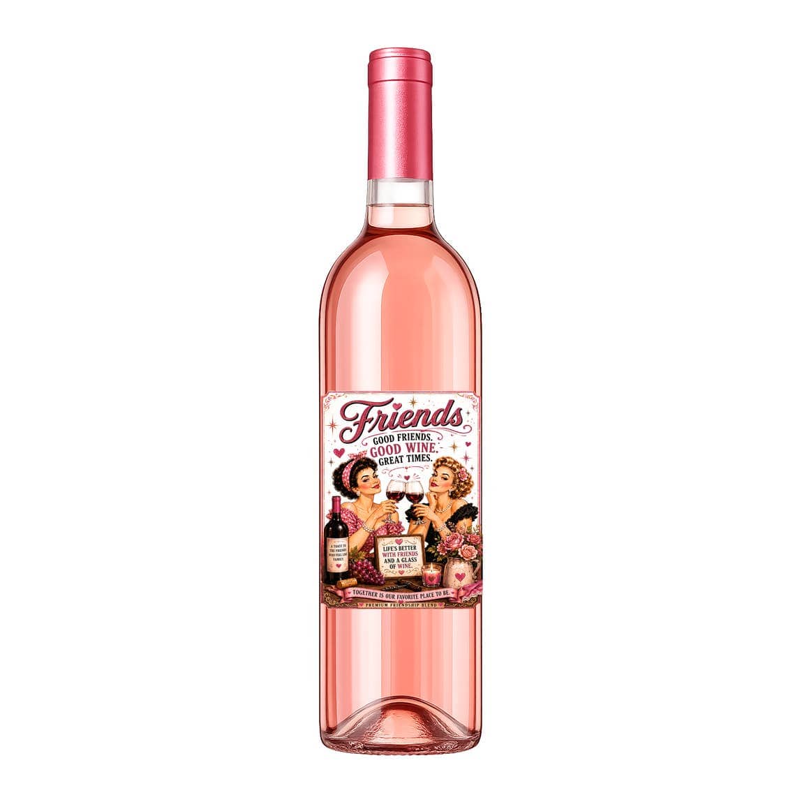 Sassy Vine Friends Wine Label
