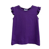 Vive La Fete Vive La Fete Purple Knit Angel Sleeve Girls Top - Little Miss Muffin Children & Home