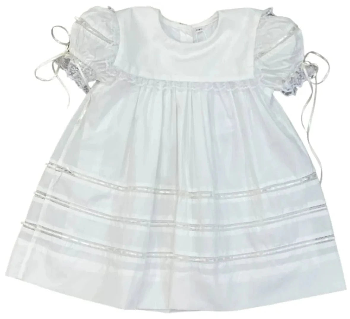 Lulu Bebe Lulu Bebe Victoria Lace Ribbon Dress - Little Miss Muffin Children & Home
