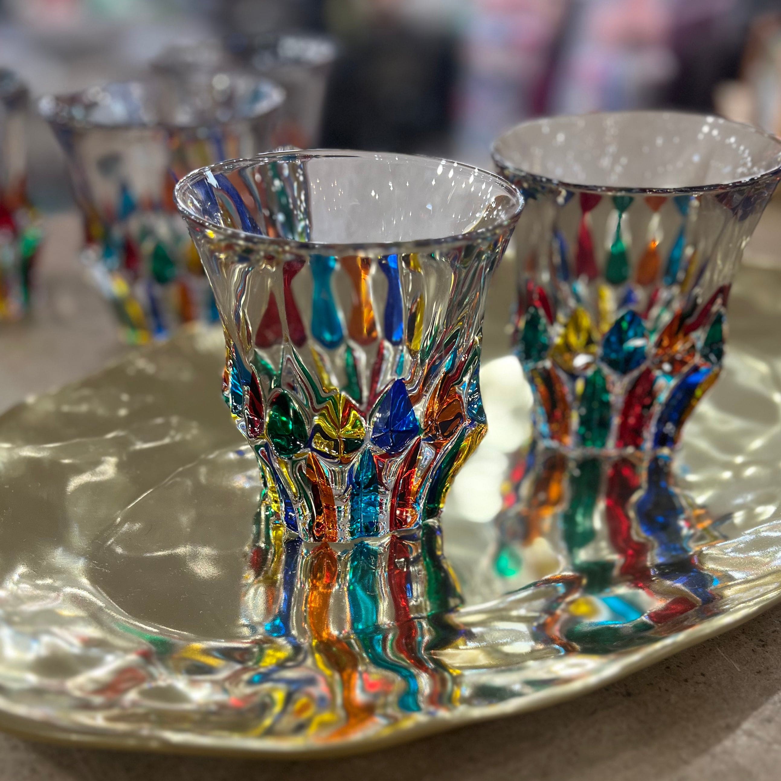 Gage Gage Adagio Prague Whisky DOF Glass, Primary Colors, Sold Individually - Little Miss Muffin Children & Home