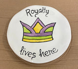 Jan Salzer Art Jan Salzer Mardi Gras Crown Royalty Plate - Little Miss Muffin Children & Home