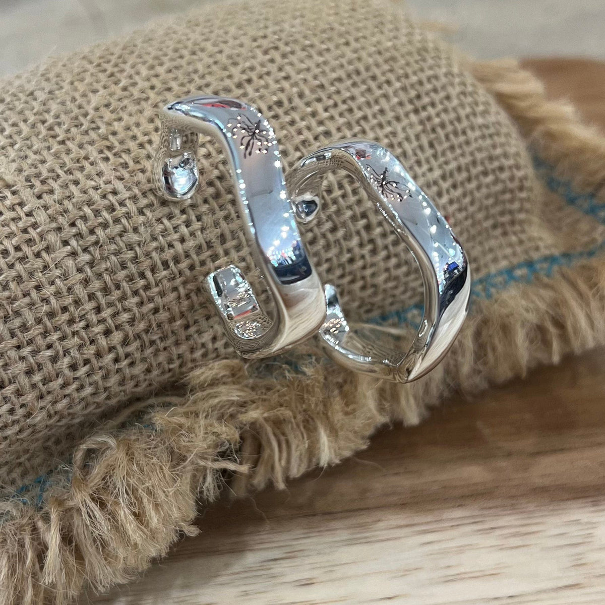 Simon Sebbag Designs Simon Sebbag Designs Left Right Post Hoop Earrings - Little Miss Muffin Children & Home