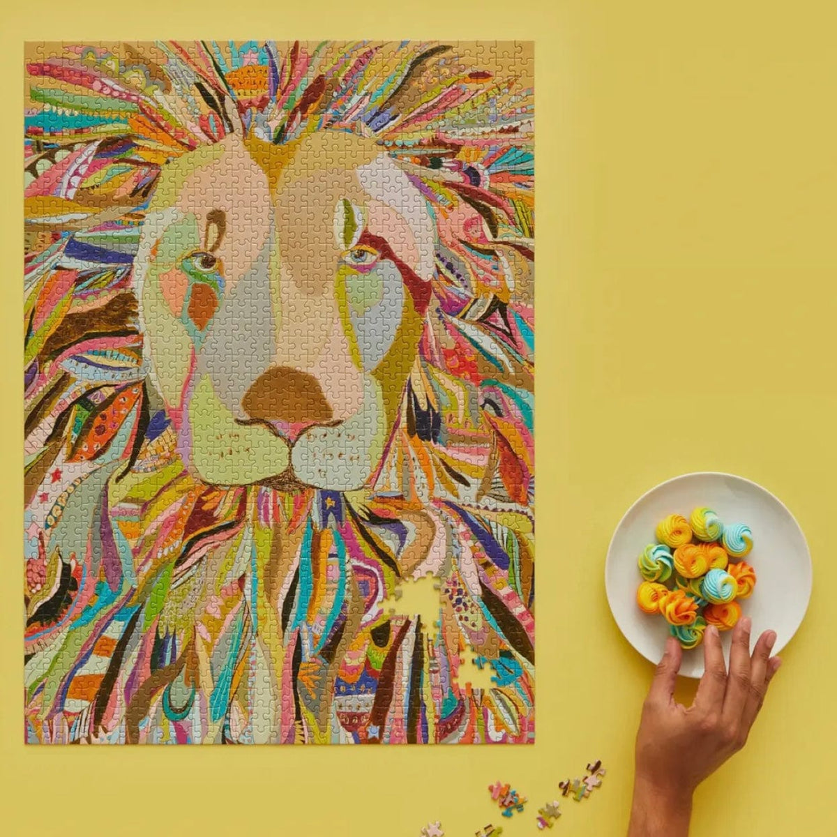 WerkShoppe WerkShoppe Majestic Lion 1000 Piece Jigsaw Puzzle - Little Miss Muffin Children & Home