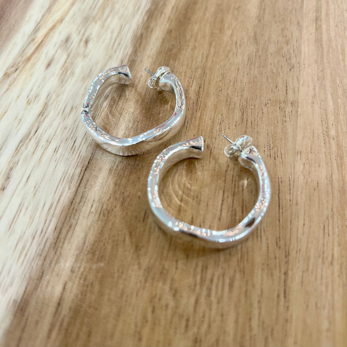 Simon Sebbag Designs Simon Sebbag Designs Left Right Post Hoop Earrings - Little Miss Muffin Children & Home