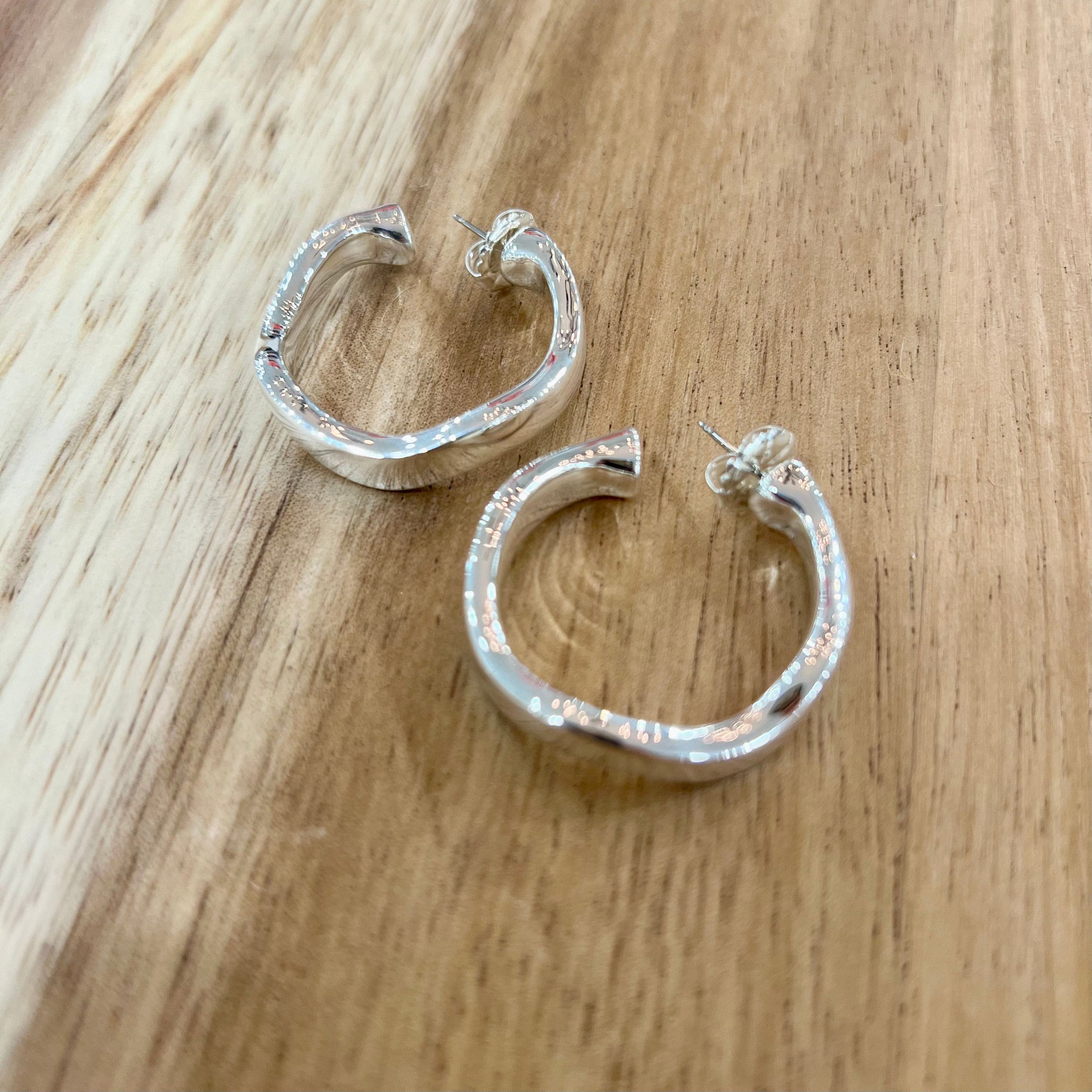 Simon Sebbag Designs Simon Sebbag Designs Left Right Post Hoop Earrings - Little Miss Muffin Children & Home