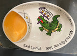 Jan Salzer Art Jan Salzer Mardi Gras Alligator Oval Chip & Dip - Little Miss Muffin Children & Home