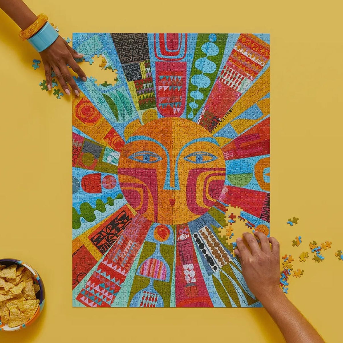 WerkShoppe WerkShoppe Brand New Day Sun Collage 1000 Piece Jigsaw Puzzle - Little Miss Muffin Children & Home