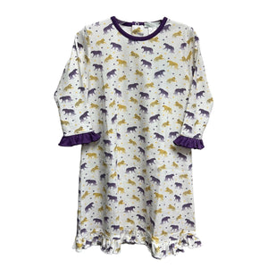 Lulu Bebe Lulu Bebe LSU Tigers Gown - Little Miss Muffin Children & Home