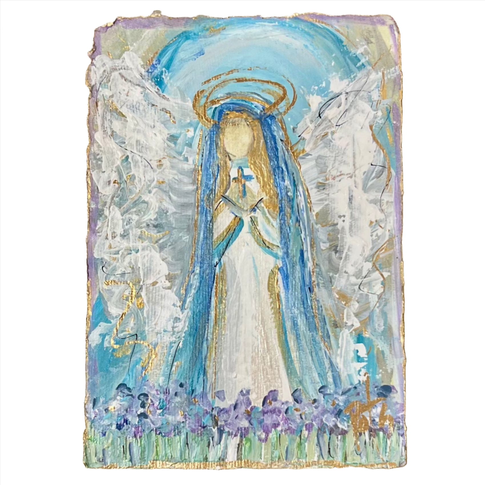 Prayers On the Side Prayers on the Side Original Canvas Art - Little Miss Muffin Children & Home