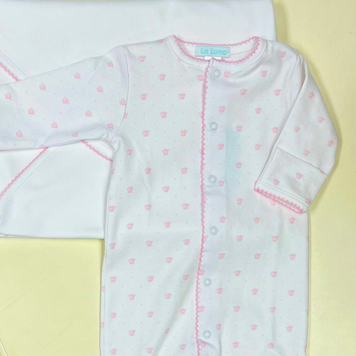 Lulu Bebe Lulu Bebe Pima Converter Pink Crown - Little Miss Muffin Children & Home