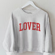 Oat Collective Oat Collective Lover Cropped Graphic Sweatshirt in Heather Dust - Little Miss Muffin Children & Home