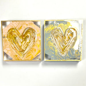 Lisa Devlin Designs Lisa Devlin Designs Acrylic Block 4x4 Heart - Little Miss Muffin Children & Home