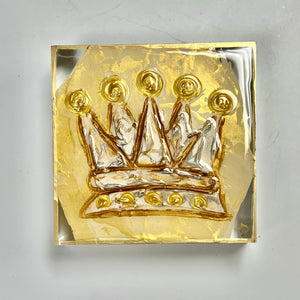 Lisa Devlin Designs Lisa Devlin Designs Acrylic Block 4x4 Crown - Little Miss Muffin Children & Home