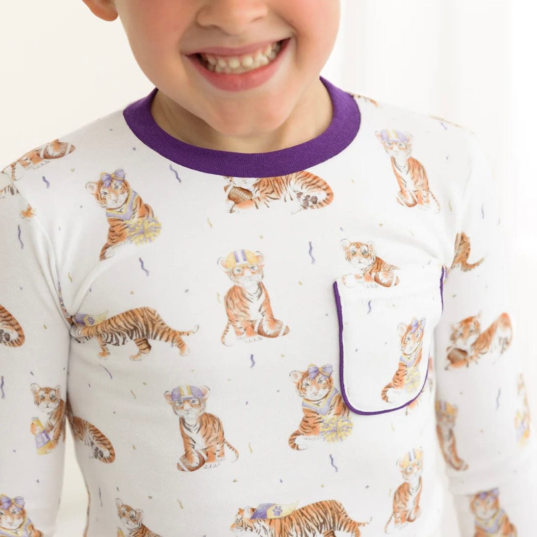 Nola Tawk Nola Tawk Louisiana's Most Valuable Cub Organic Cotton Pajama Set - Little Miss Muffin Children & Home