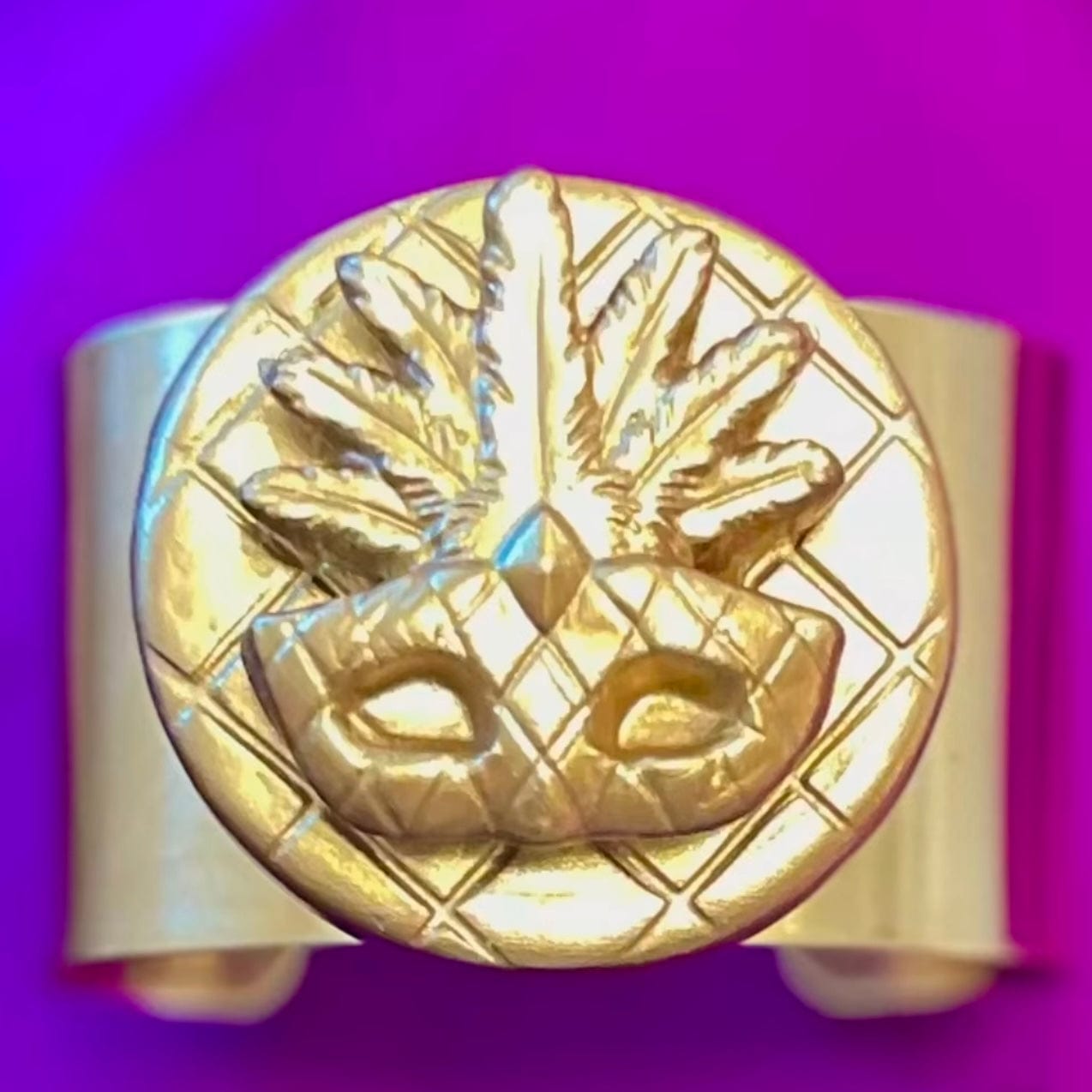 Carol Cassisa Carol Cassisa Bon Temps Rouler Wide Brass Cuff - Little Miss Muffin Children & Home