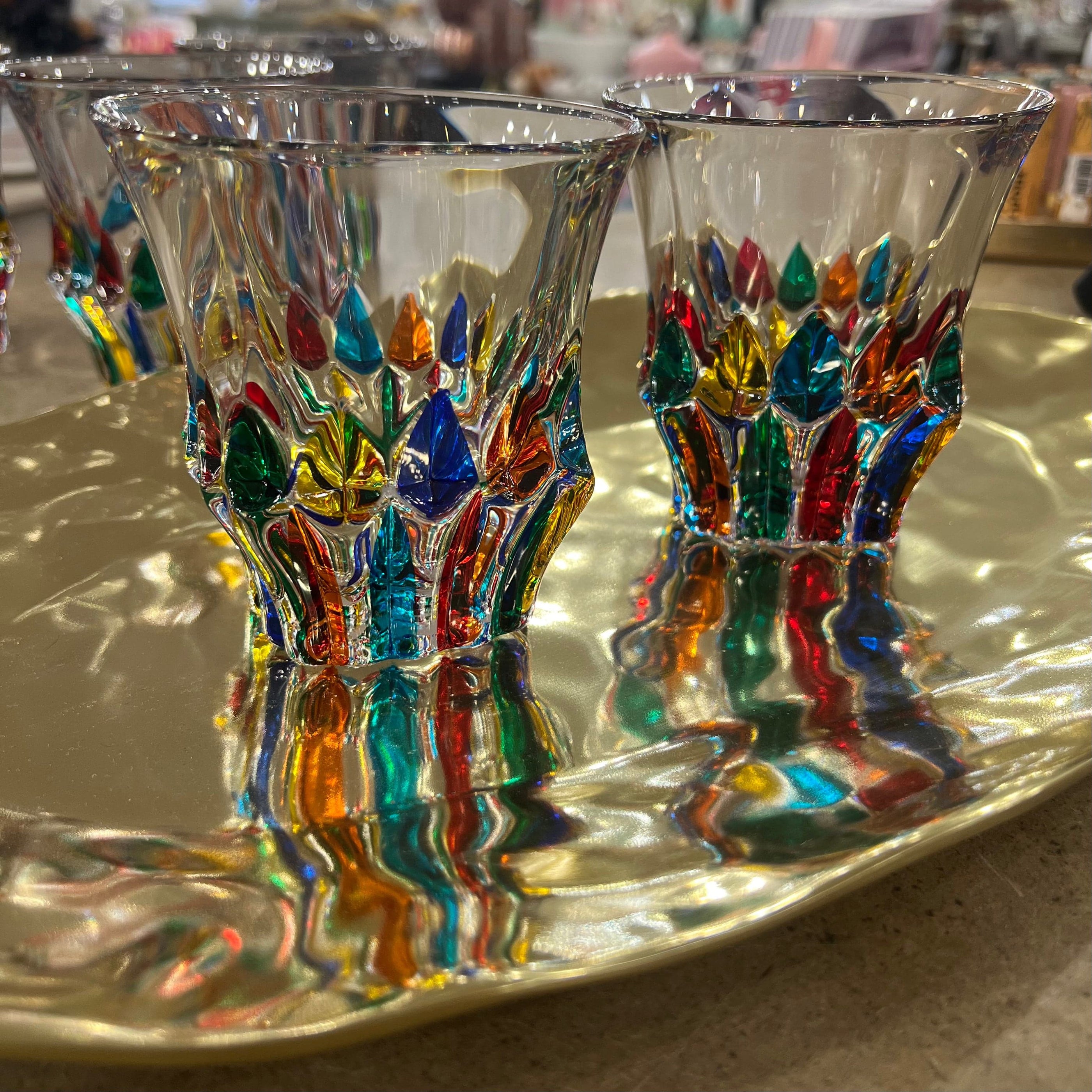 Gage Gage Adagio Prague Whisky DOF Glass, Primary Colors, Sold Individually - Little Miss Muffin Children & Home