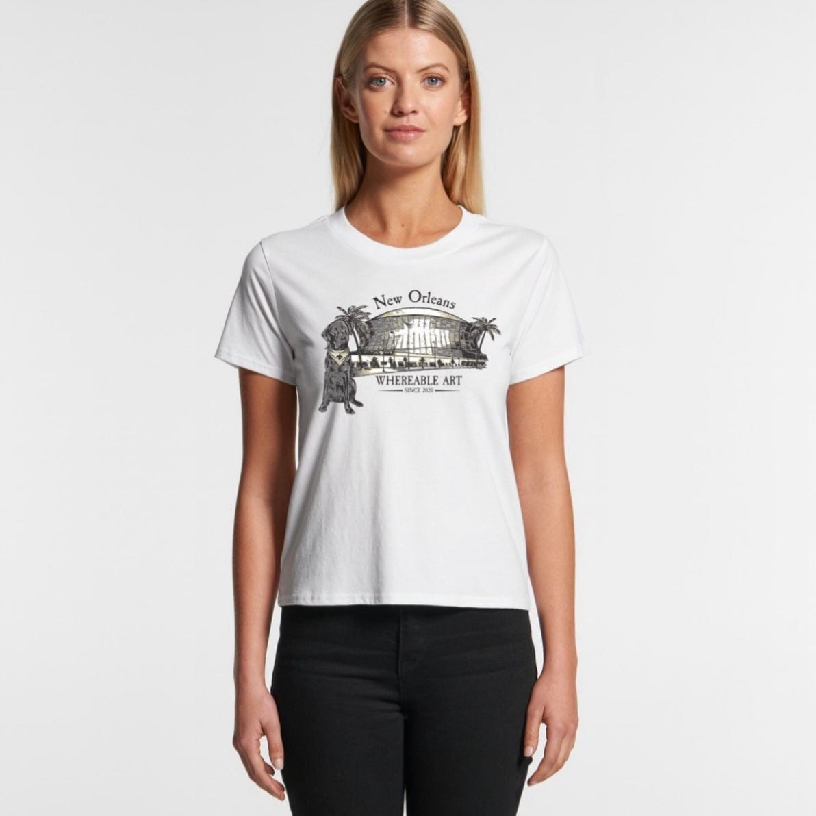 Whereable Art Whereable Art Saints Bleu Cube Tee - Little Miss Muffin Children & Home