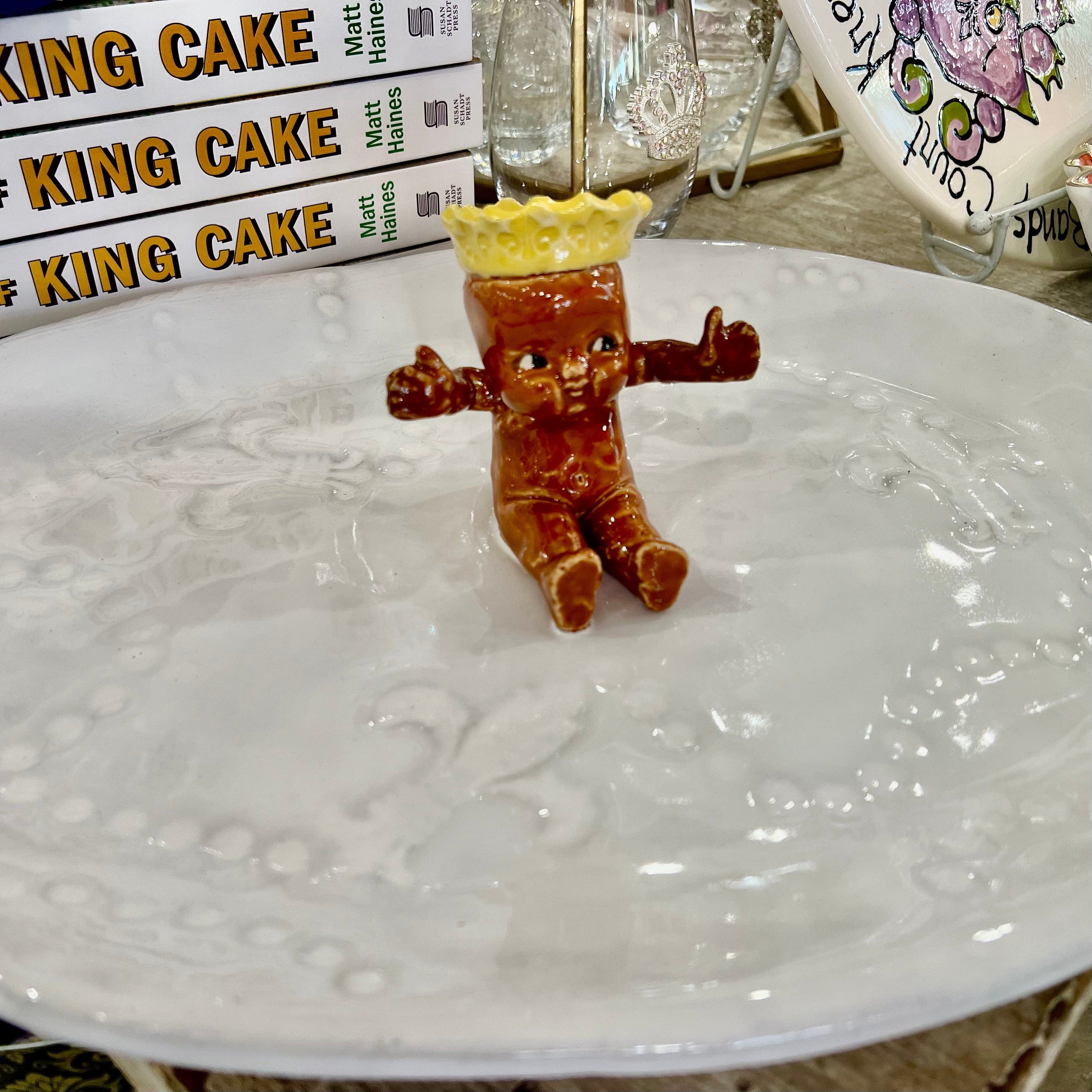 Seagem Studios Seagem King Cake Baby Oval Platter - Little Miss Muffin Children & Home