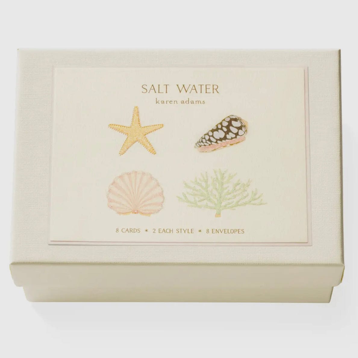 Karen Adams Designs Karen Adams Designs Salt Water Note Card Box - Little Miss Muffin Children & Home