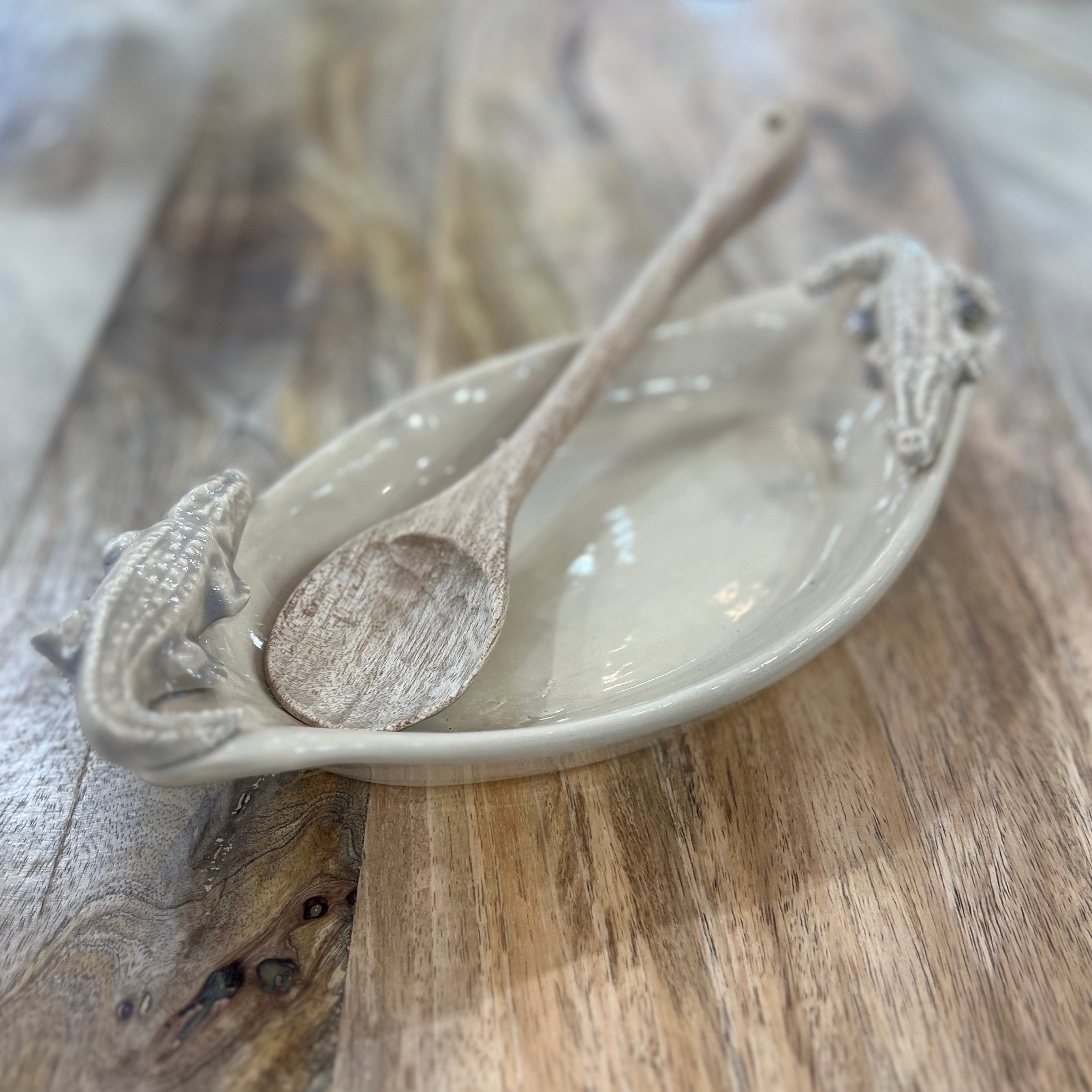 Slip Into Clay Slip Into Clay Oval Alligator Serving Dish - Little Miss Muffin Children & Home