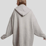 Fashion City Soft Hooded Snuggie Blanket with Pockets, Gray