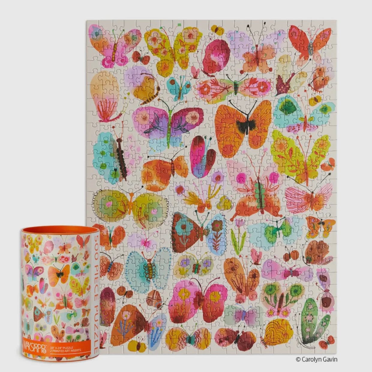 WerkShoppe WerkShoppe Belize Butterflies 500 Piece Puzzle - Little Miss Muffin Children & Home