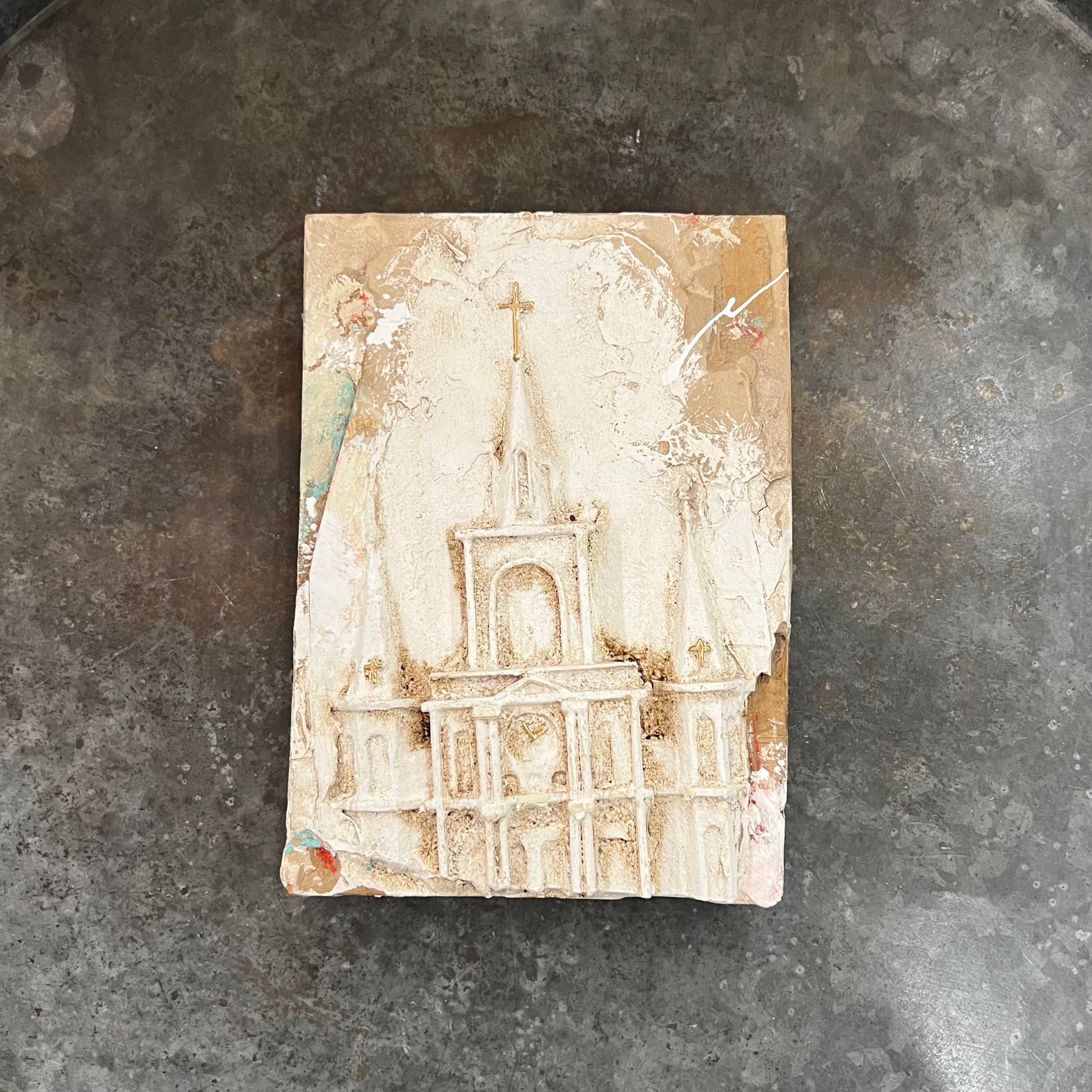 John Marc Anderson John Marc Anderson Distressed St. Louis Cathedral Upper Half - Little Miss Muffin Children & Home