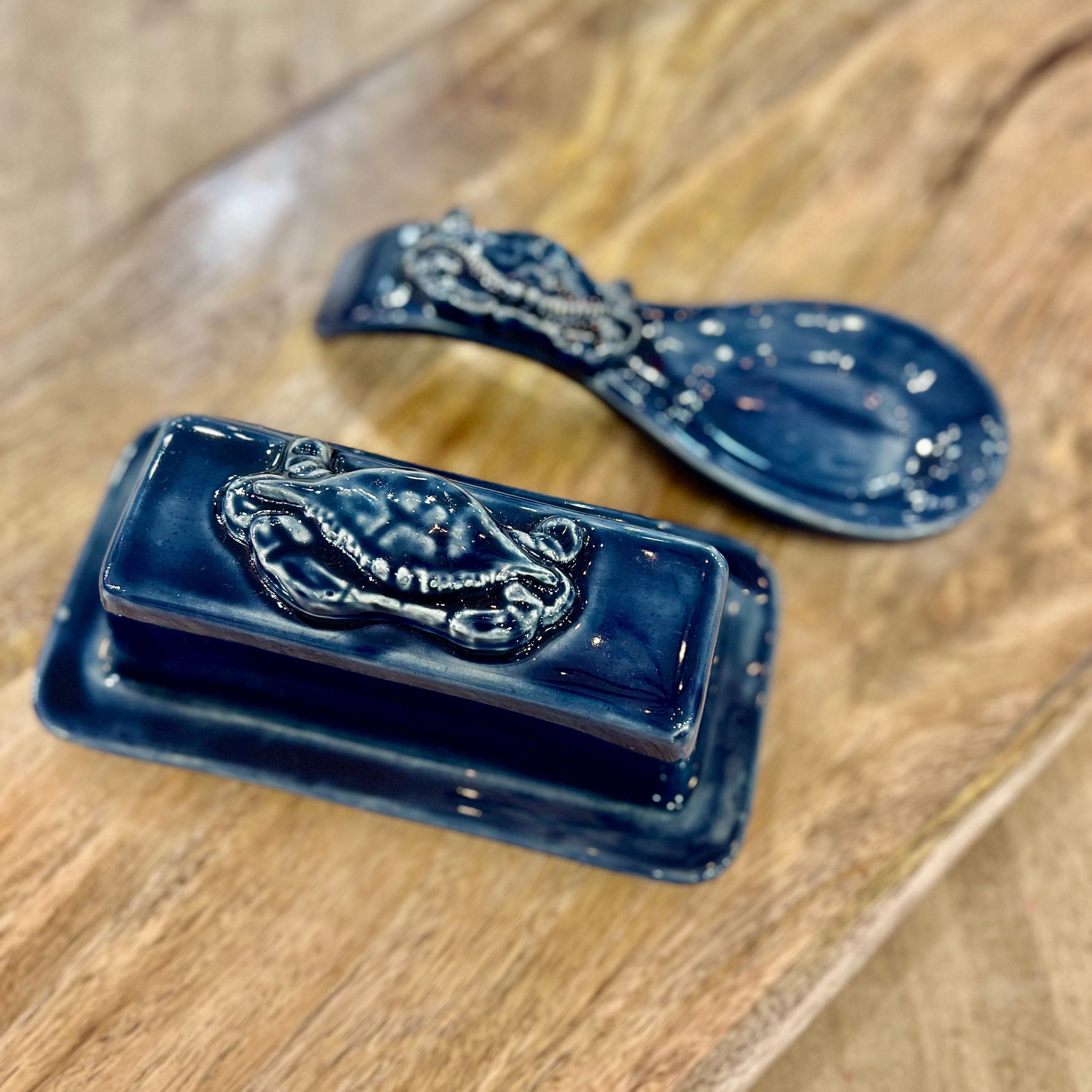 Slip Into Clay Slip Into Clay Crab Butter Dish with Lid - Little Miss Muffin Children & Home