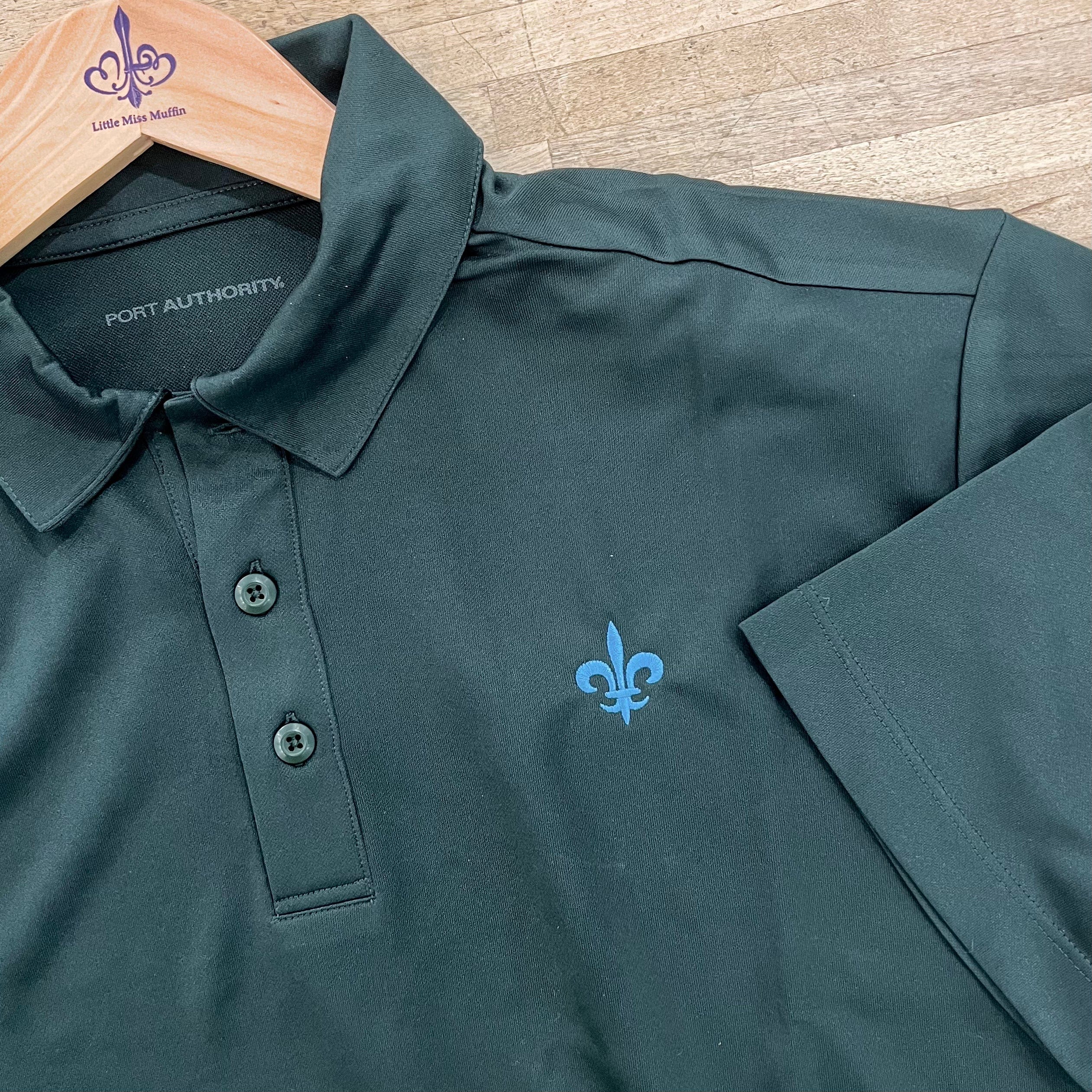 Whereable Art Whereable Art Performance Blend Polo Fleur De Lis - Little Miss Muffin Children & Home