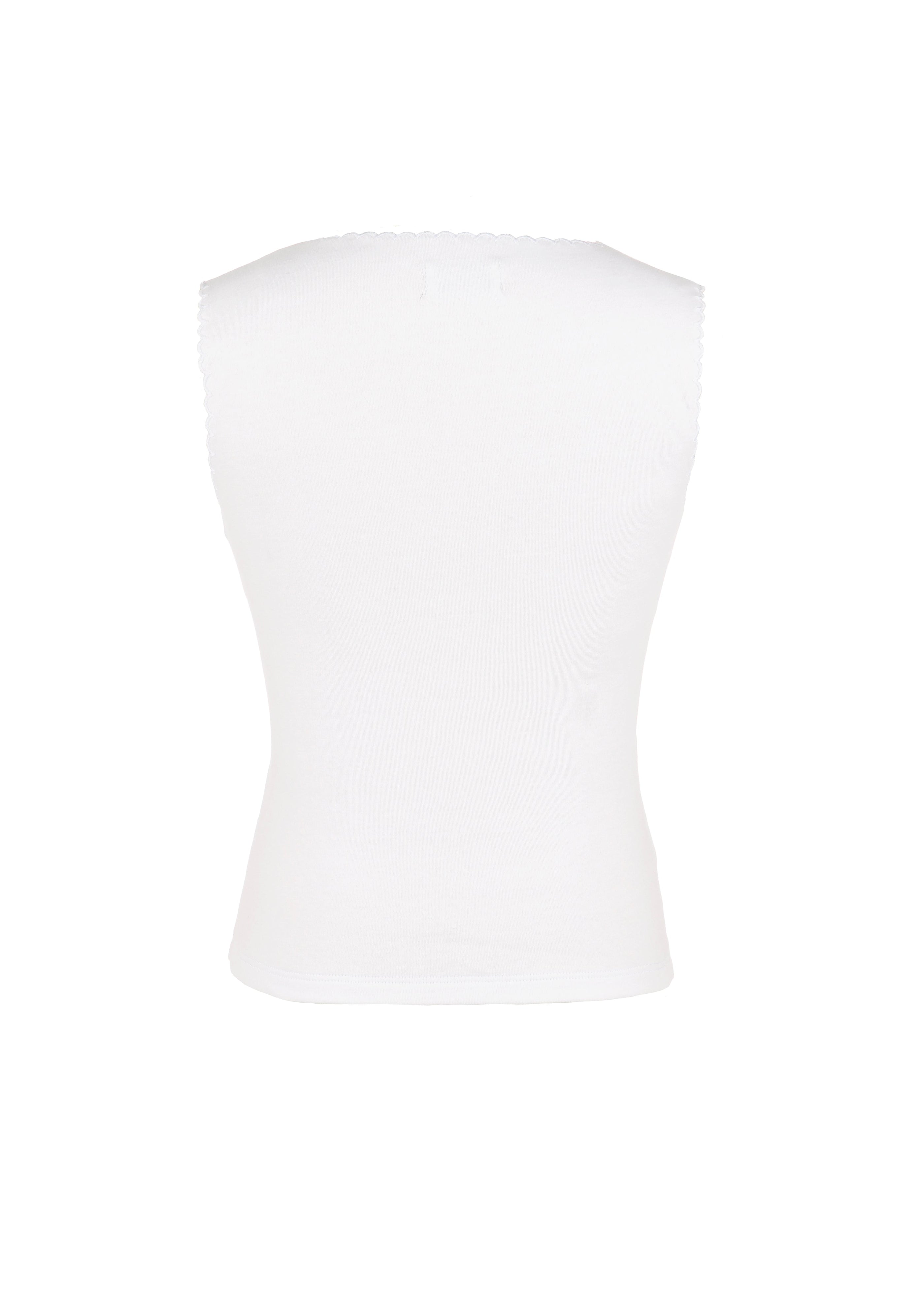 Casero & Associates White The Emily Top - Little Miss Muffin Children & Home