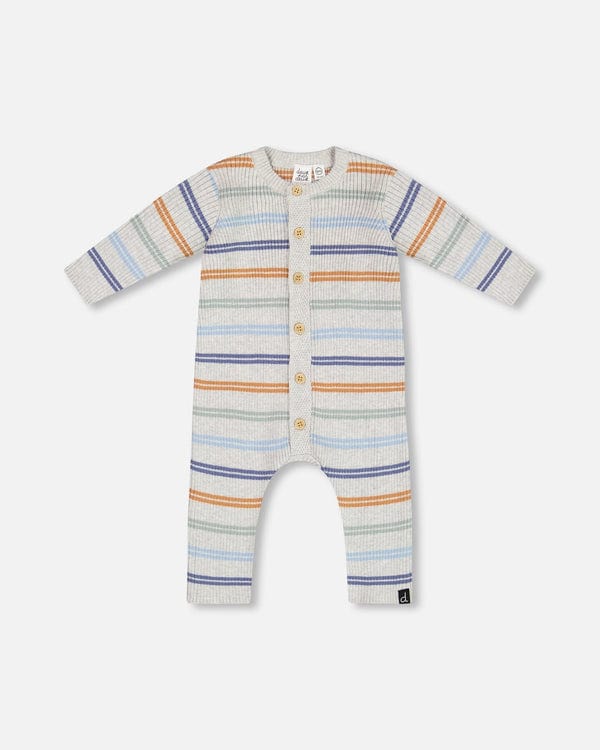 Deux Par Deux Deux Par Deux Baby Knit Jumpsuit, Oatmeal - Little Miss Muffin Children & Home
