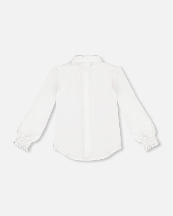 Deux Par Deux Deux Par Deux White Long Sleeve Shirt - Little Miss Muffin Children & Home