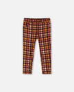 Deux Par Deux Deux Par Deux Milano Pink & Brown Plaid Treggings - Little Miss Muffin Children & Home