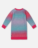 Deux Par Deux Knit Dress, Multicolor Stripe with Heart