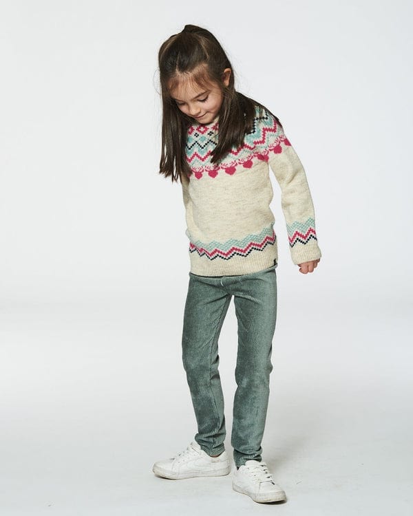 Deux Par Deux Deux Par Deux Velvet Stretched Leggings, Jadeite - Little Miss Muffin Children & Home