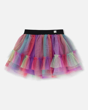 Deux Par Deux Rainbow Tulle Skirt