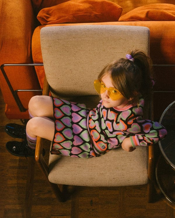 Deux Par Deux Deux Par Deux Jacquard Hearts Skirt - Little Miss Muffin Children & Home