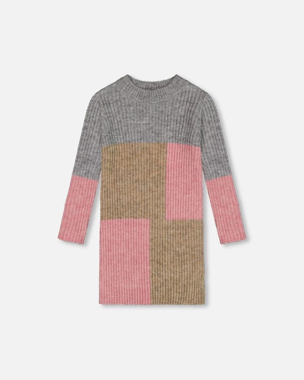 Deux Par Deux Deux Par Deux Color Block Sweater Dress - Little Miss Muffin Children & Home