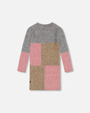 Deux Par Deux Color Block Sweater Dress