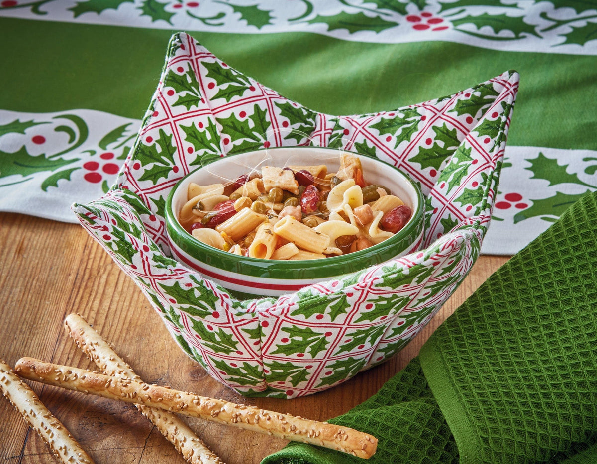 tag Christmas Holly Bowl Cozy Potholder - Little Miss Muffin Children & Home