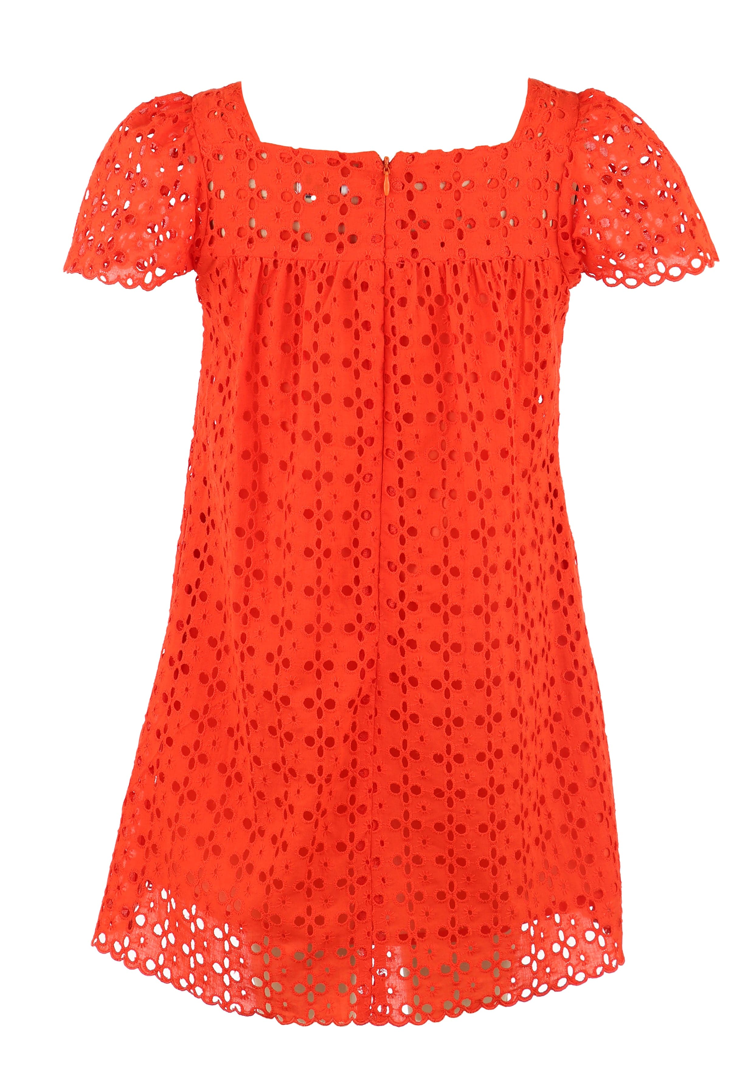 Casero & Associates Casero & Associates The Emma Eyelet Dress, Orange - Little Miss Muffin Children & Home