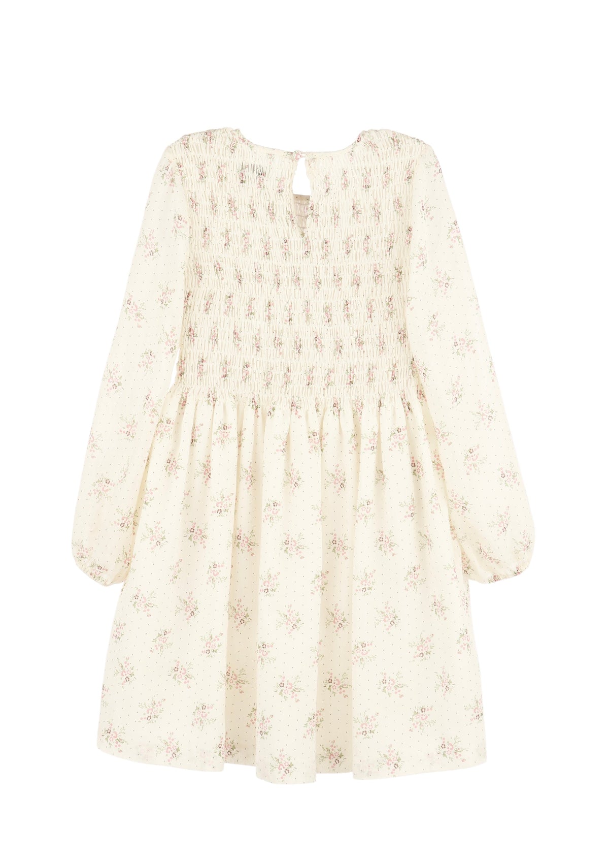 Casero & Associates The Sophie Shirred Dress, Print - Little Miss Muffin Children & Home