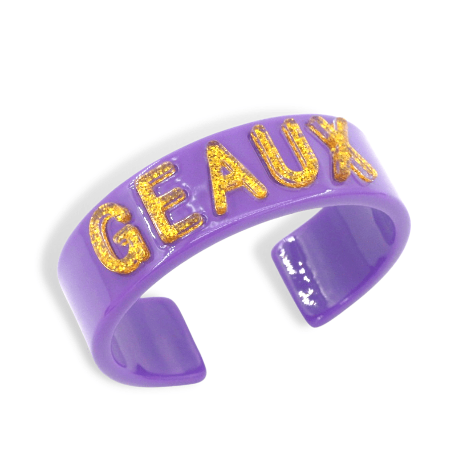 Brianna Cannon Wholesale Brianna Cannon LSU Purple Geaux Cuff - Little Miss Muffin Children & Home