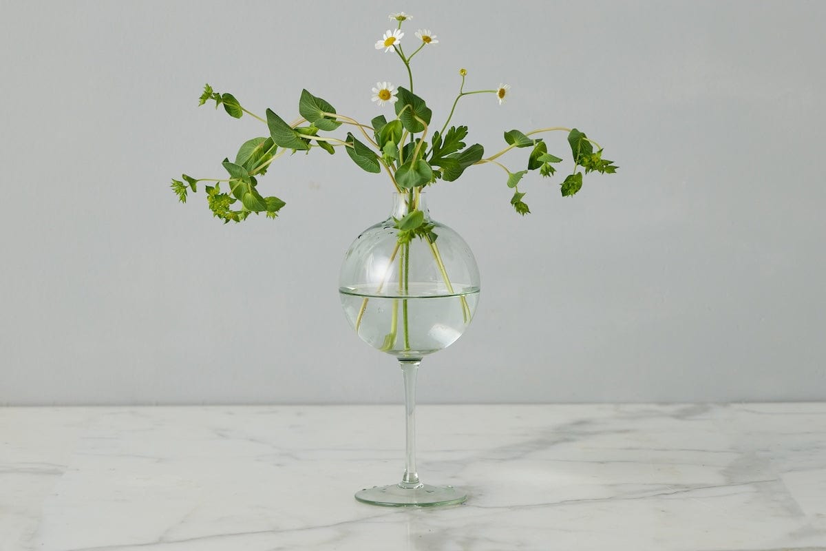 etú Home Sage Wine Glass Vase, Medium - Little Miss Muffin Children & Home