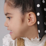 Cherished Moments Cherished Moments 14K Gold-Plated Infinity Cross Earrings - Little Miss Muffin Children & Home
