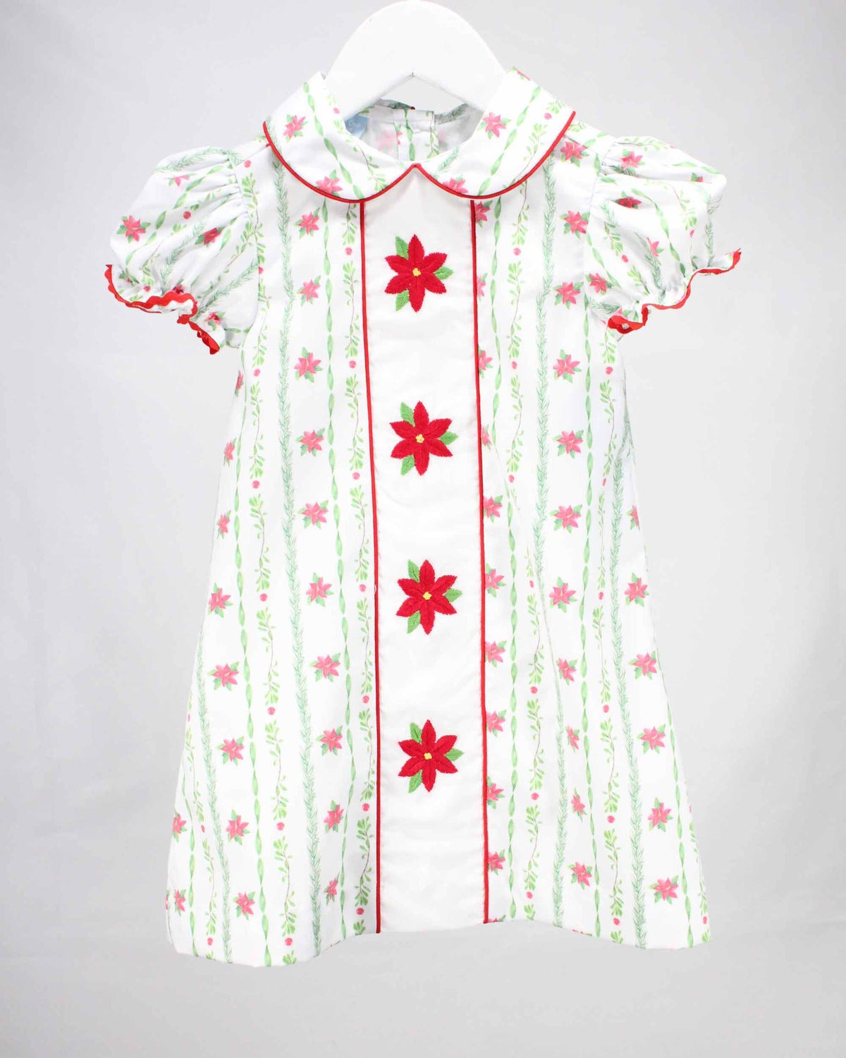 Charming Little One Christmas Flowers Ivy Dress - Little Miss Muffin Children & Home