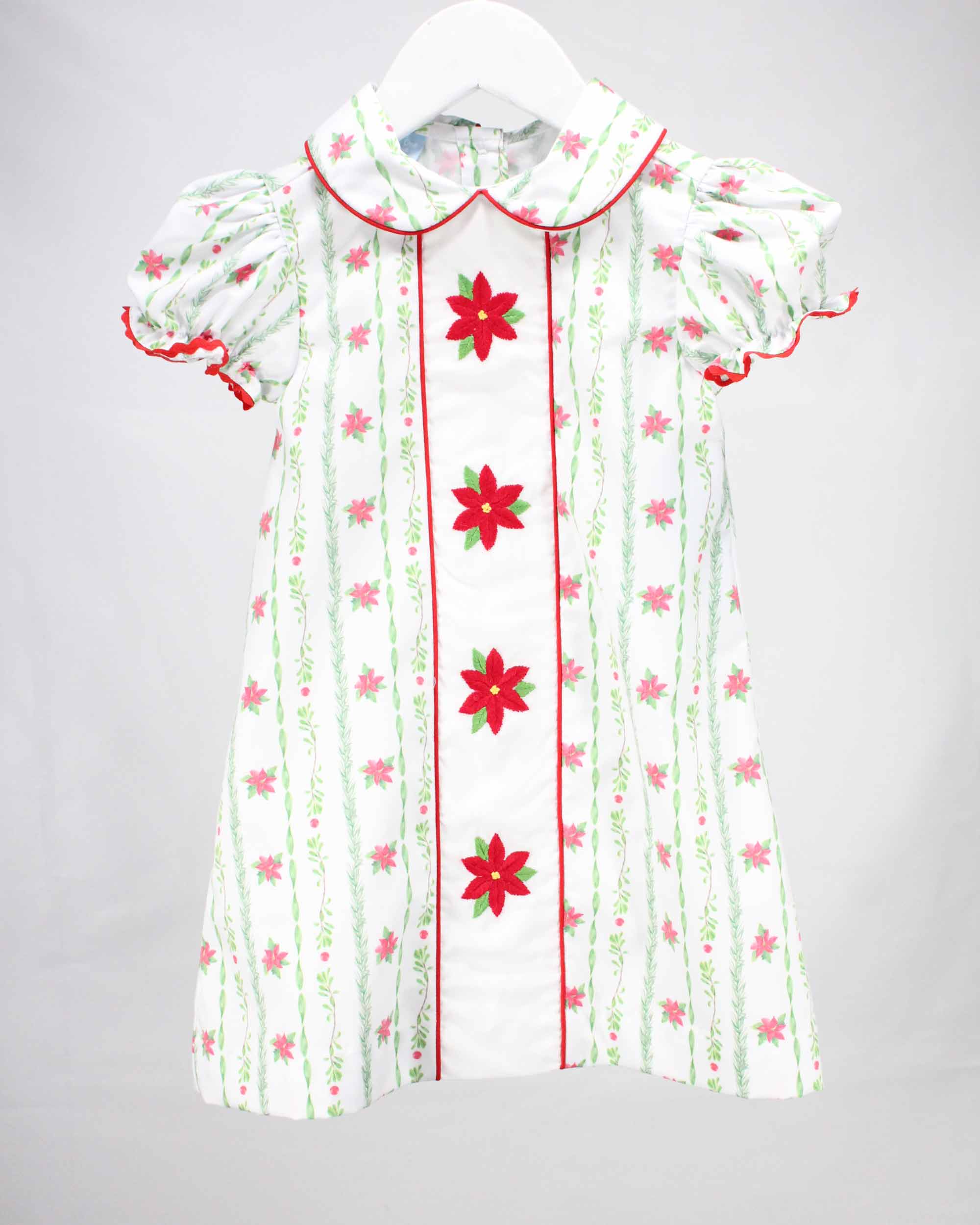 Charming Little One Christmas Flowers Ivy Dress - Little Miss Muffin Children & Home